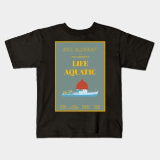 Life Aquatic minimal poster Kids T-Shirt